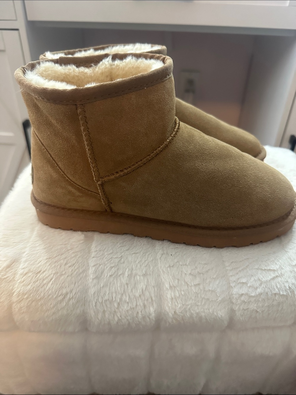 UGG Mini Boot in Chestnut Brown - Picture 3 of 4